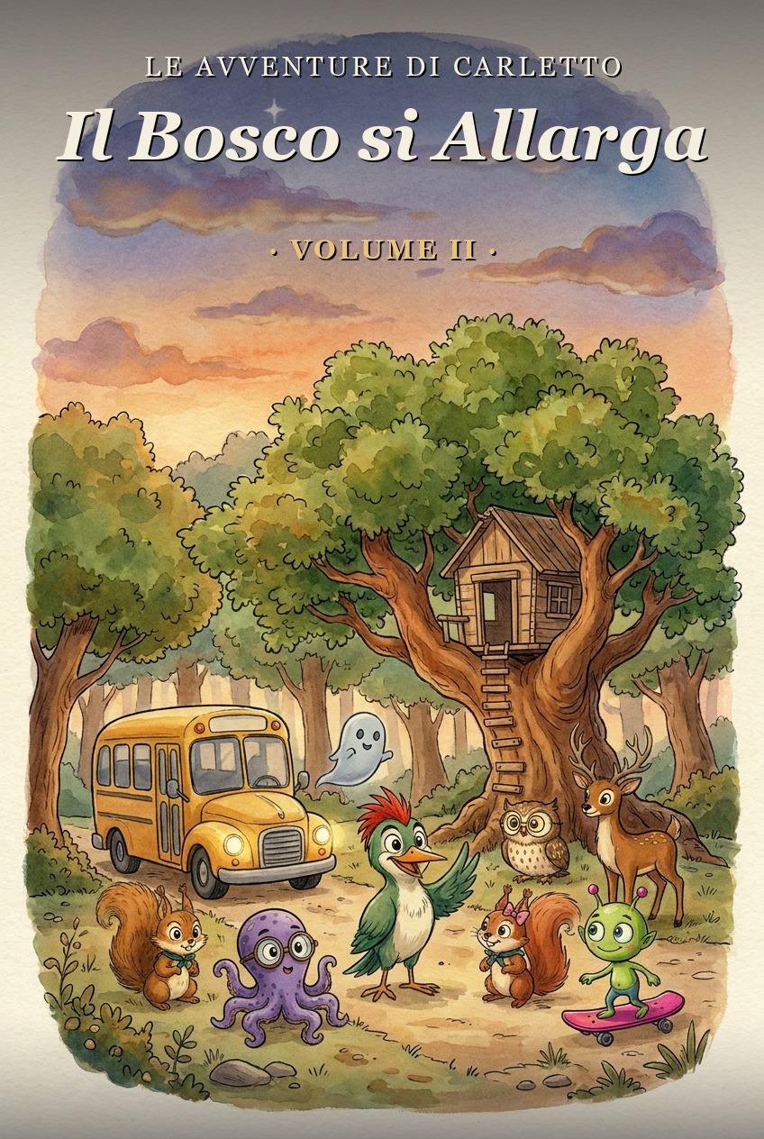 Copertina di Le Avventure di Carletto — Volume 2 — Il Bosco si Allarga