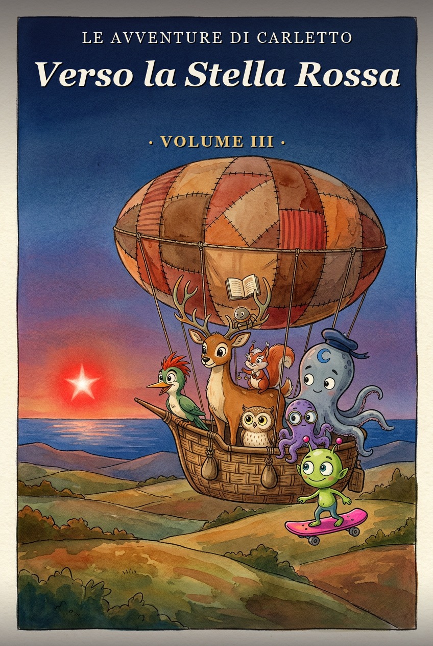 Copertina di Le Avventure di Carletto — Volume 3 — Verso la Stella Rossa